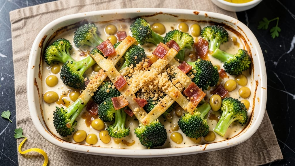 Broccoli Lima Bean Casserole Recipe: Crispy Topped Comfort in One Dish