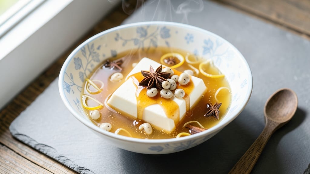 Bean Curd Sweet Soup Recipe: Silky Lotus Flower Infusion With Honeyed Ginger