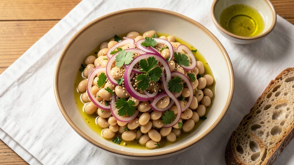 Bulgarian Bean Salad Recipe: Crunchy Onions and Vinegar-Kissed Freshness