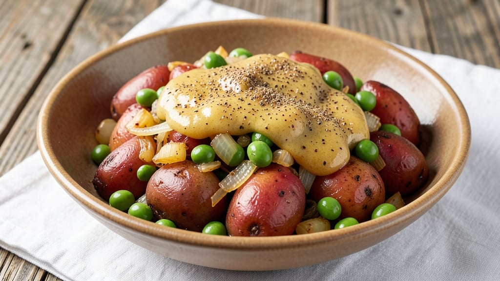Aloo Soya Bean Recipe: Spiced Potato and Soybean Stir-Fry with Crunchy Topping