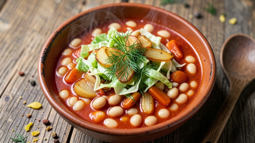 Bulgarian Bean Soup Recipe: Earthy Tomato and Dill Harmony in One Pot