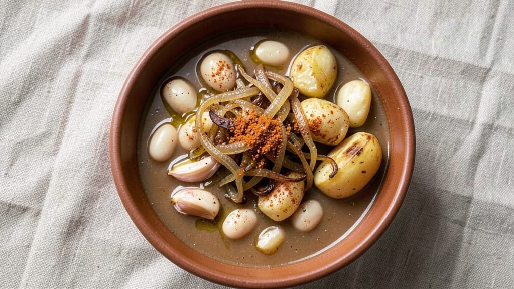 Basque Bean Soup Recipe: Smoky Paprika and Garlic-Roasted Depth